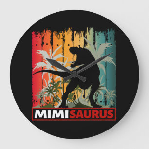 MIMISAURUS DINOSAUR FAN LARGE CLOCK