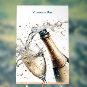 Mimosa Bar Bridal Shower Acrylic Sign