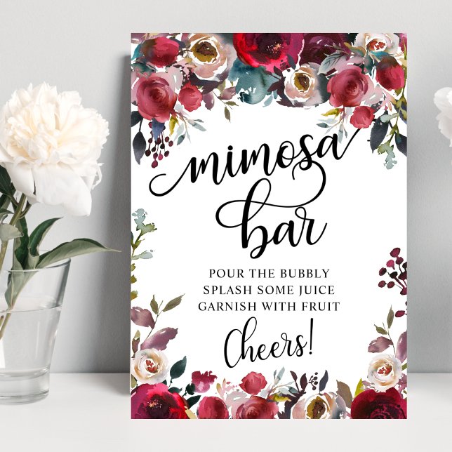 Mimosa Bar Bridal Shower Party Poster