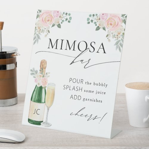 Mimosa Bar Bridal Shower Pedestal Sign