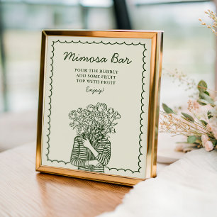 Mimosa Bar Fresh Off The Market Bridal Sign
