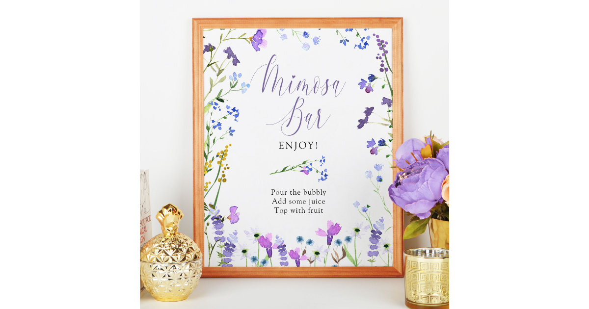 https://rlv.zcache.com/mimosa_bar_purple_wildflower_bridal_shower_sign-r_7ccxdm_630.jpg?view_padding=%5B285%2C0%2C285%2C0%5D