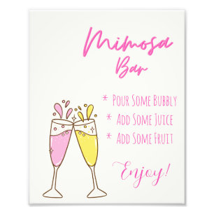 Mimosa Bar Sign – Bubbly Bar Display
