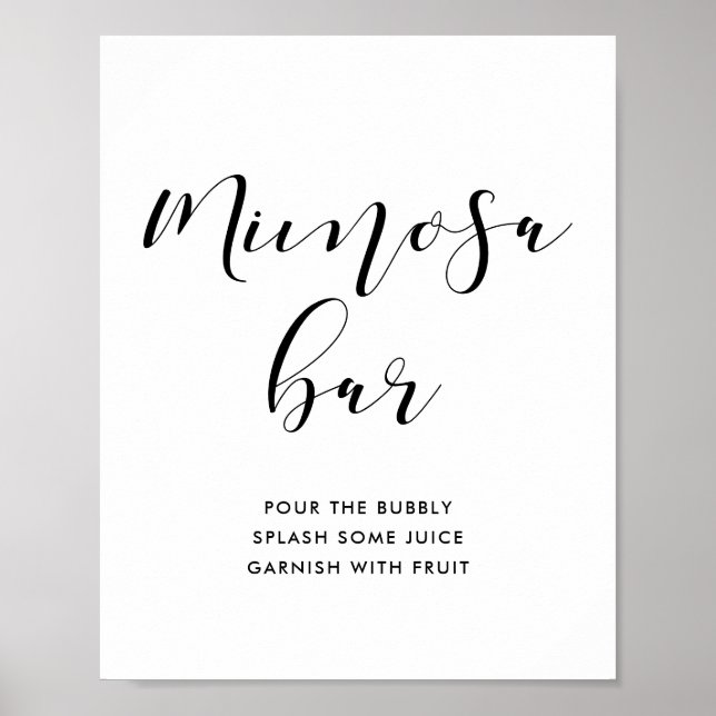 Mimosa bar wedding sign (Front)