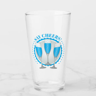 Mimosa Blue Champagne Glasses