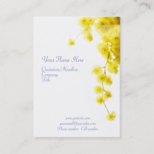Mimosa Business Card (Front)