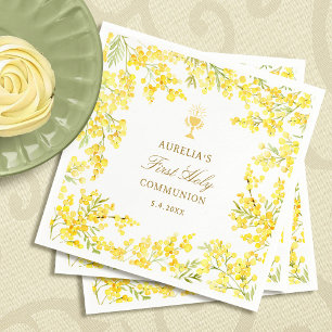 Mimosa First Communion Napkins