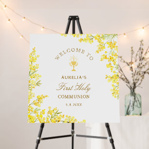 Mimosa First Communion Welcome Foam Board