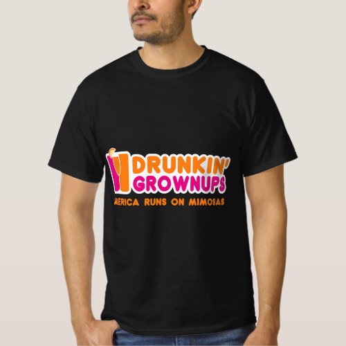 Mimosa For Women Funny Drunkin Grownups Drinking T_Shirt