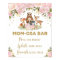 Mimosa Mom-osa Bar Sign Girl Woodland Baby Shower