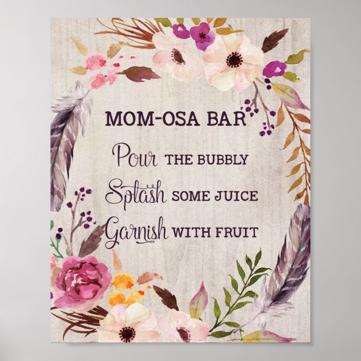 rustic flower baby shower