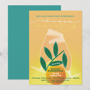 Mimosa Morning Bridal Brunch Invitation