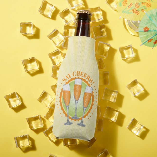 Mimosa Orange Champagne Glasses Bottle Cooler (In Situ Summer)