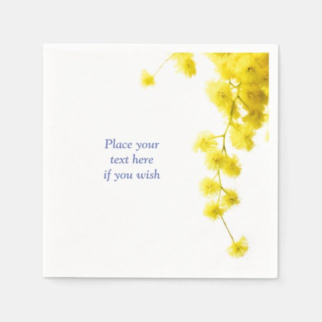 Mimosa Paper Napkins (Front)