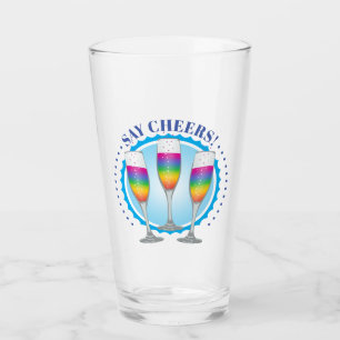 Mimosa Rainbow Champagne Glasses Tumbler