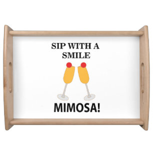 Mimosa Sip With A Smile Mimosa Serving Tray