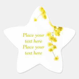 Mimosa Star Sticker