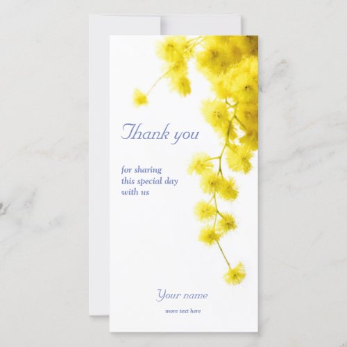 Mimosa Thank You Card