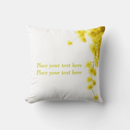 Mimosa Throw Pillow
