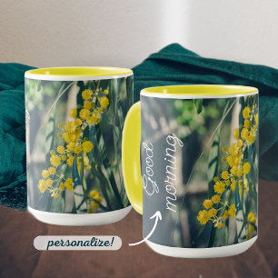 Mimosa Tree with Yellow Flowers Mug