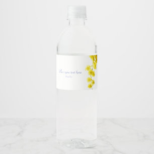 Mimosa Water Bottle Label