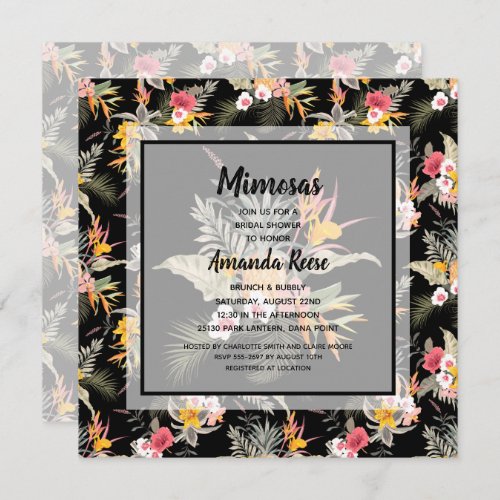 Mimosas Brunch and Bubbly Bridal Shower Invitation