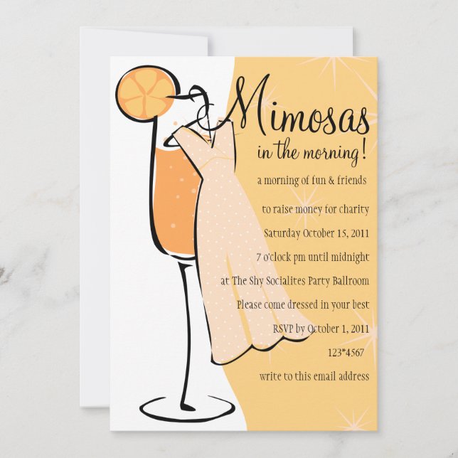Mimosas Invitation (Front)