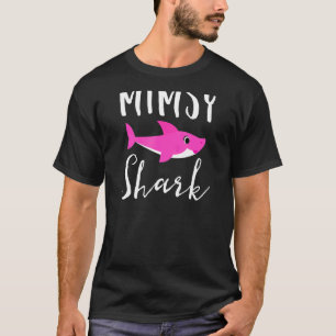 Mimsy Shark Grandma Grandmother Pink Shark Graphic T-Shirt