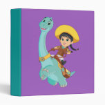 Min &amp; Clover | Happy Cowgirl &amp; Brontosaurus Ride 3 Ring Binder