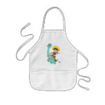 Min &amp; Clover | Happy Cowgirl &amp; Brontosaurus Ride Kids&#39; Apron