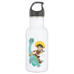 Min &amp; Clover | Happy Cowgirl &amp; Brontosaurus Ride Stainless Steel Water Bottle