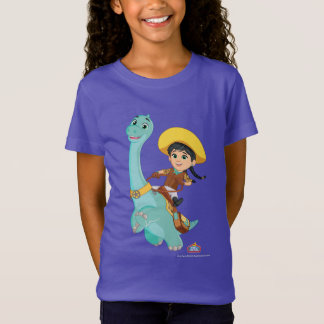Min & Clover | Happy Cowgirl & Brontosaurus Ride T-Shirt