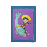 Min &amp; Clover | Happy Cowgirl &amp; Brontosaurus Ride Trifold Wallet
