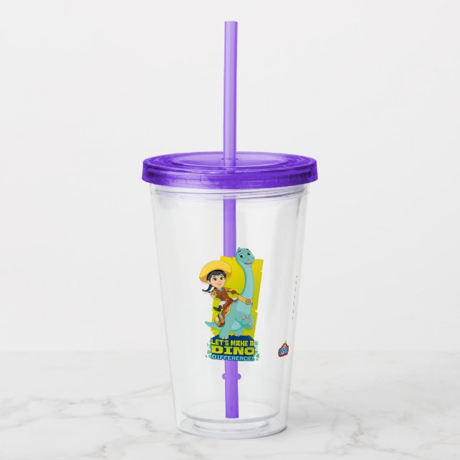 Min & Clover | Making a Dino Difference Acrylic Tumbler (Front)