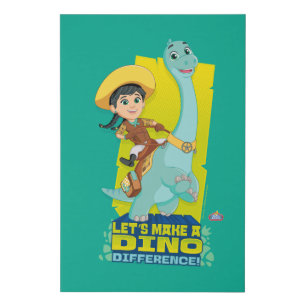Min & Clover   Making a Dino Difference Faux Canvas Print