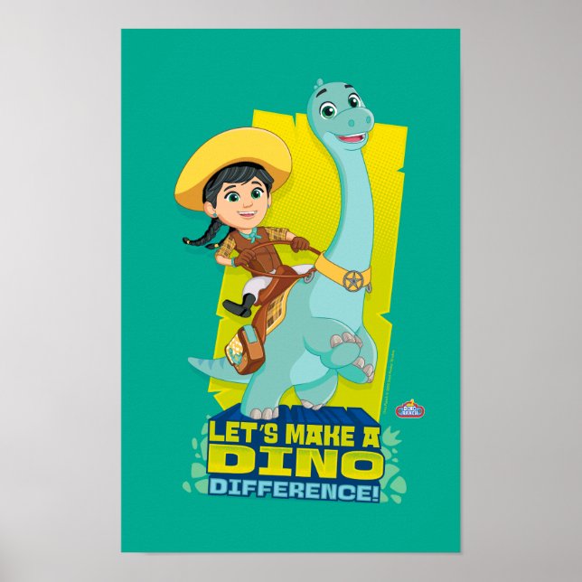 Min & Clover | Making a Dino Difference Poster (Front)