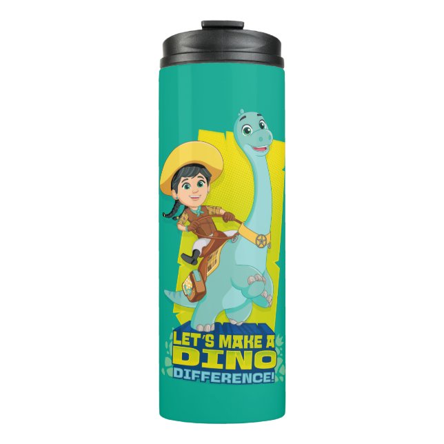 Min & Clover | Making a Dino Difference Thermal Tumbler (Front)