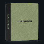 Min-Green & Black Linen Texture Mini Binder<br><div class="desc">Image of mint-green and black linen texture print</div>