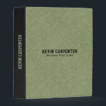 Min-Green & Black Linen Texture Mini Binder<br><div class="desc">Image of mint-green and black linen texture print</div>