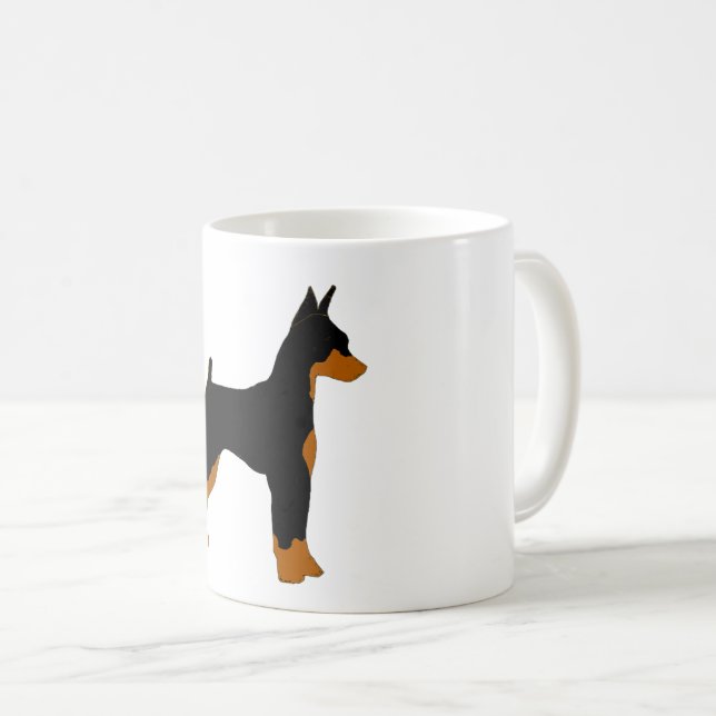 min pin black and rust silo coffee mug (Front Right)