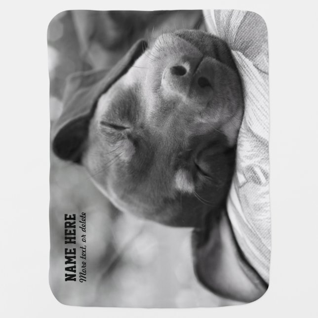 Min Pin Dog Personalized Pet Blanket (Front)