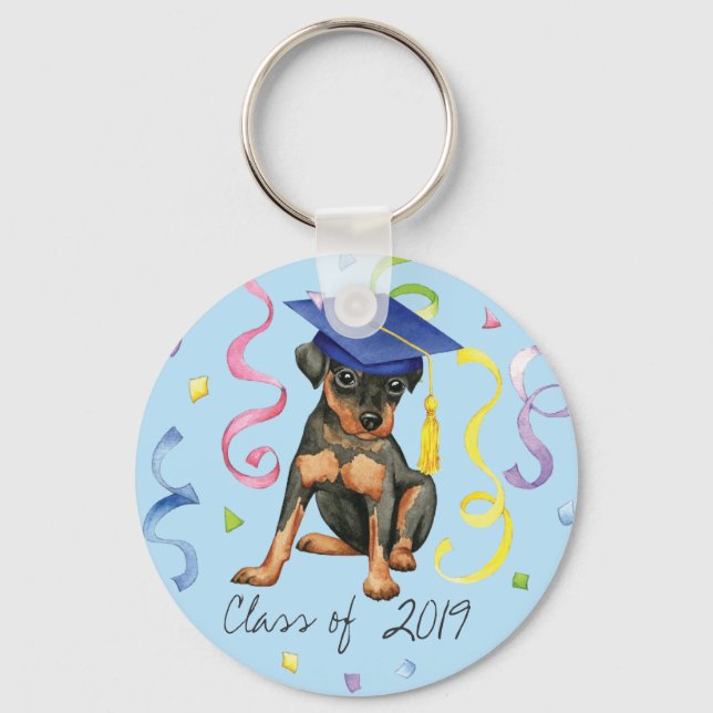 Min Pin Graduate Keychain (Front)