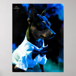 MIn Pin in Blue Poster