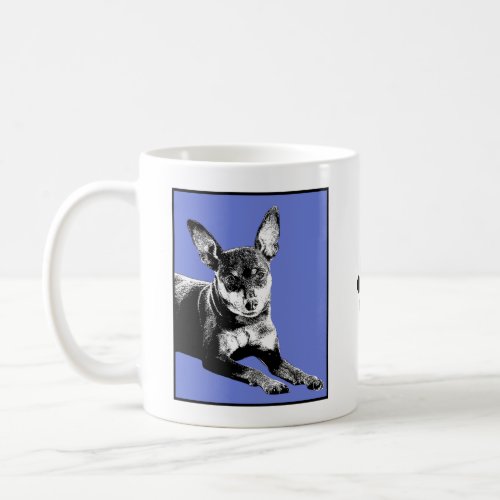 Min Pin Love Mug _ Blue