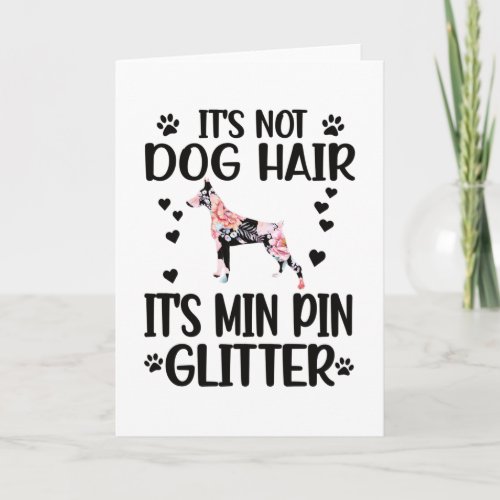 Min Pin Lover Dog Owner Miniature Pinscher Mom Card