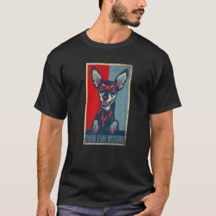 Min Pin Mama Vintage Dog Miniature Pinscher Mom T-Shirt