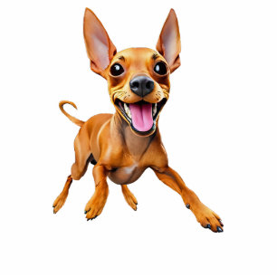 Min pin miniature pinscher minpin puppy dog cutout