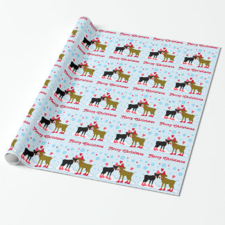 Min Pins Christmas Wrapping Paper