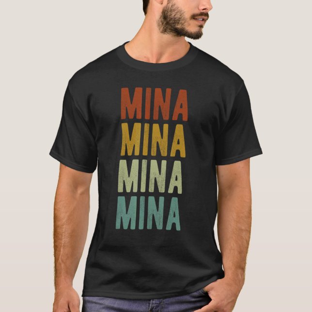 Mina City Philippines Retro T-Shirt (Front)