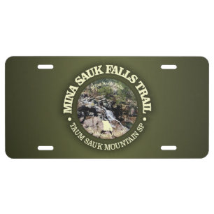 Mina Sauk Falls (rd) License Plate
